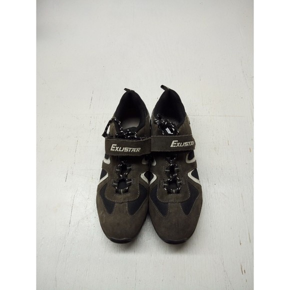 Exustar E-SM802 Brown Suede Mountain Bike Cycling Shoes EU 42 US 8.5 UK 7.5 - Picture 1 of 4